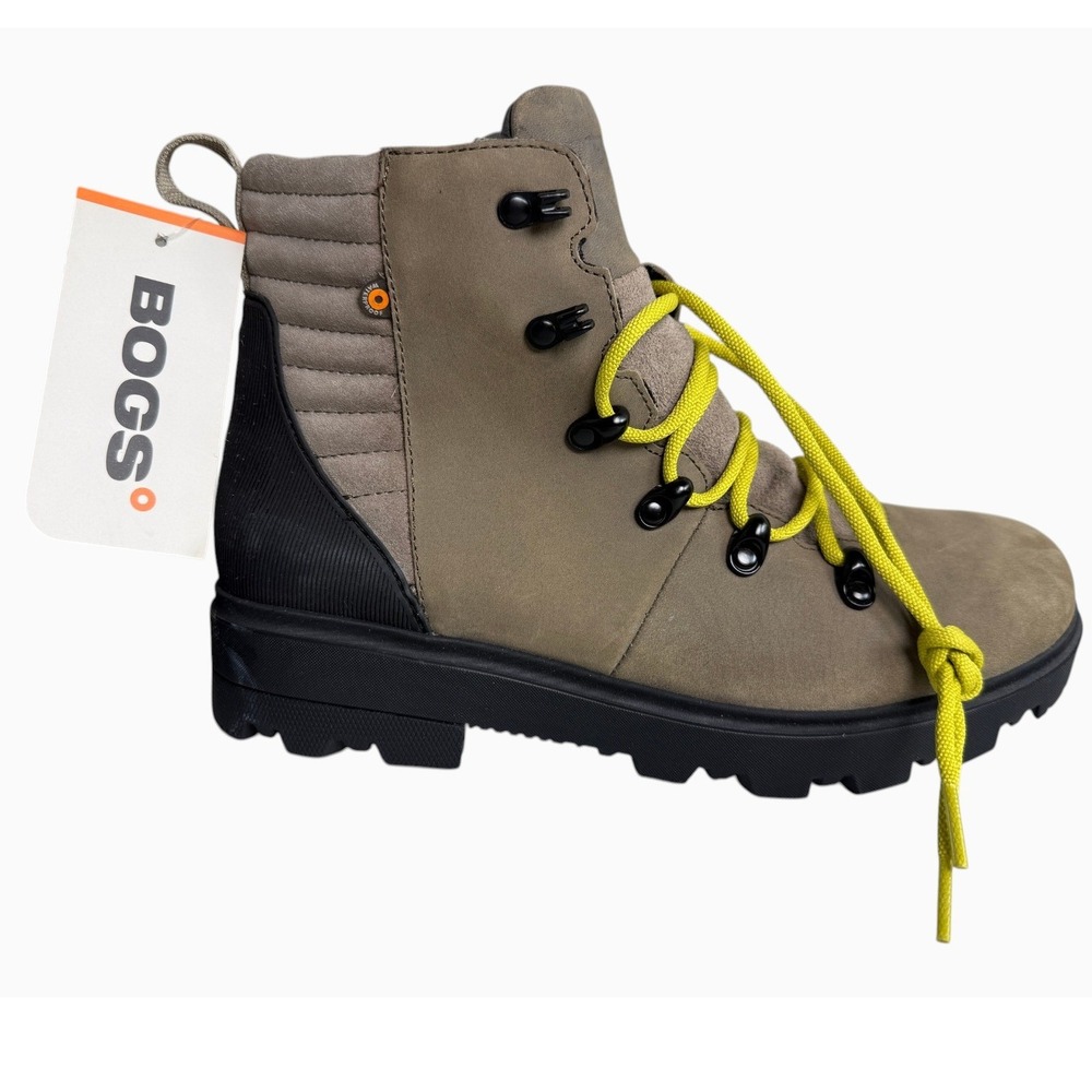 BOGS Holly Lace Leather Women's Size 9 Waterproof Taupe Hiking Boots